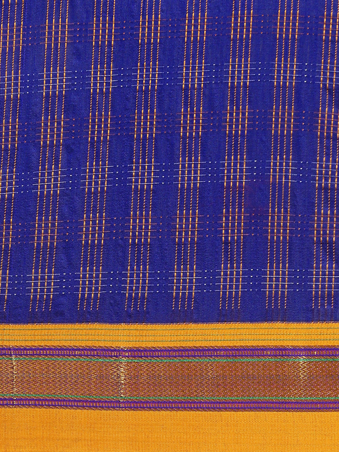 Royal Blue Ilkal Handloom Saree