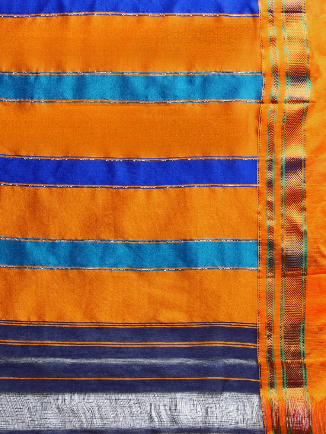 Royal Blue Chandram Chikki Handloom Saree