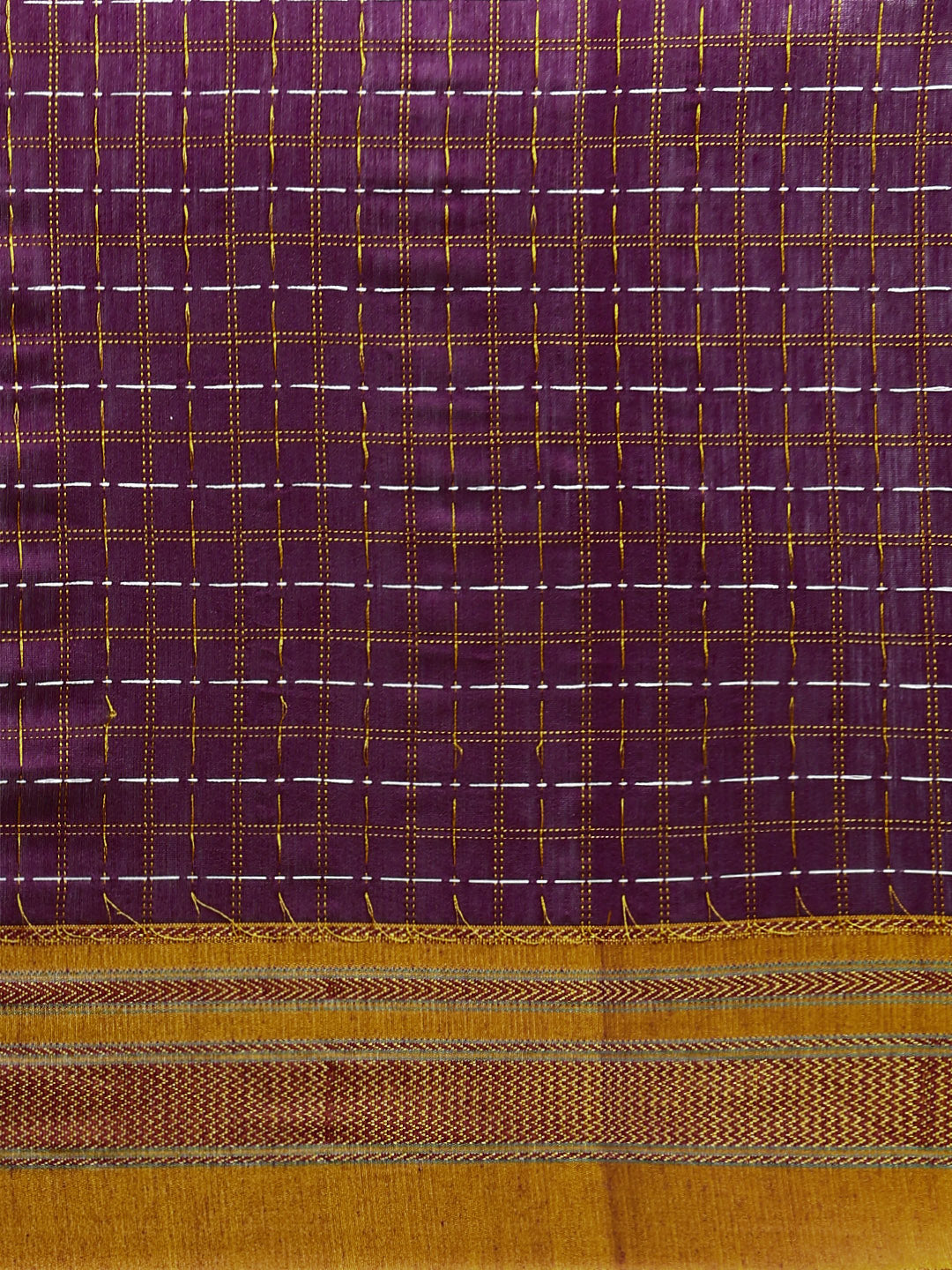 Purple Chandram Chikki Handloom Saree
