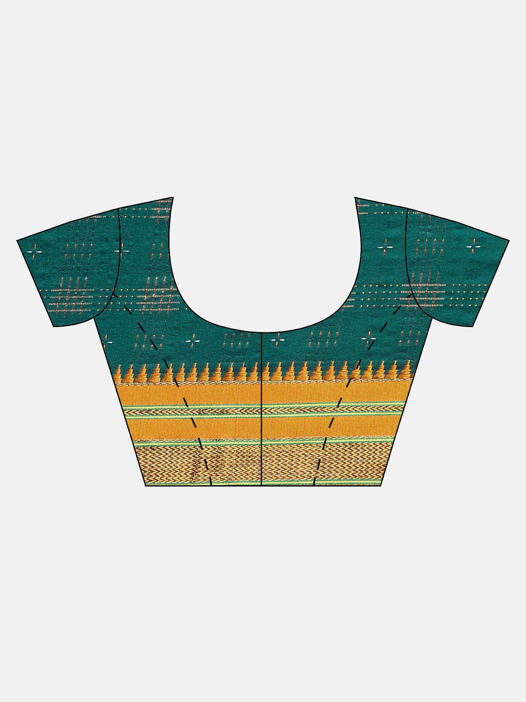 Green Ilkal Handloom Saree