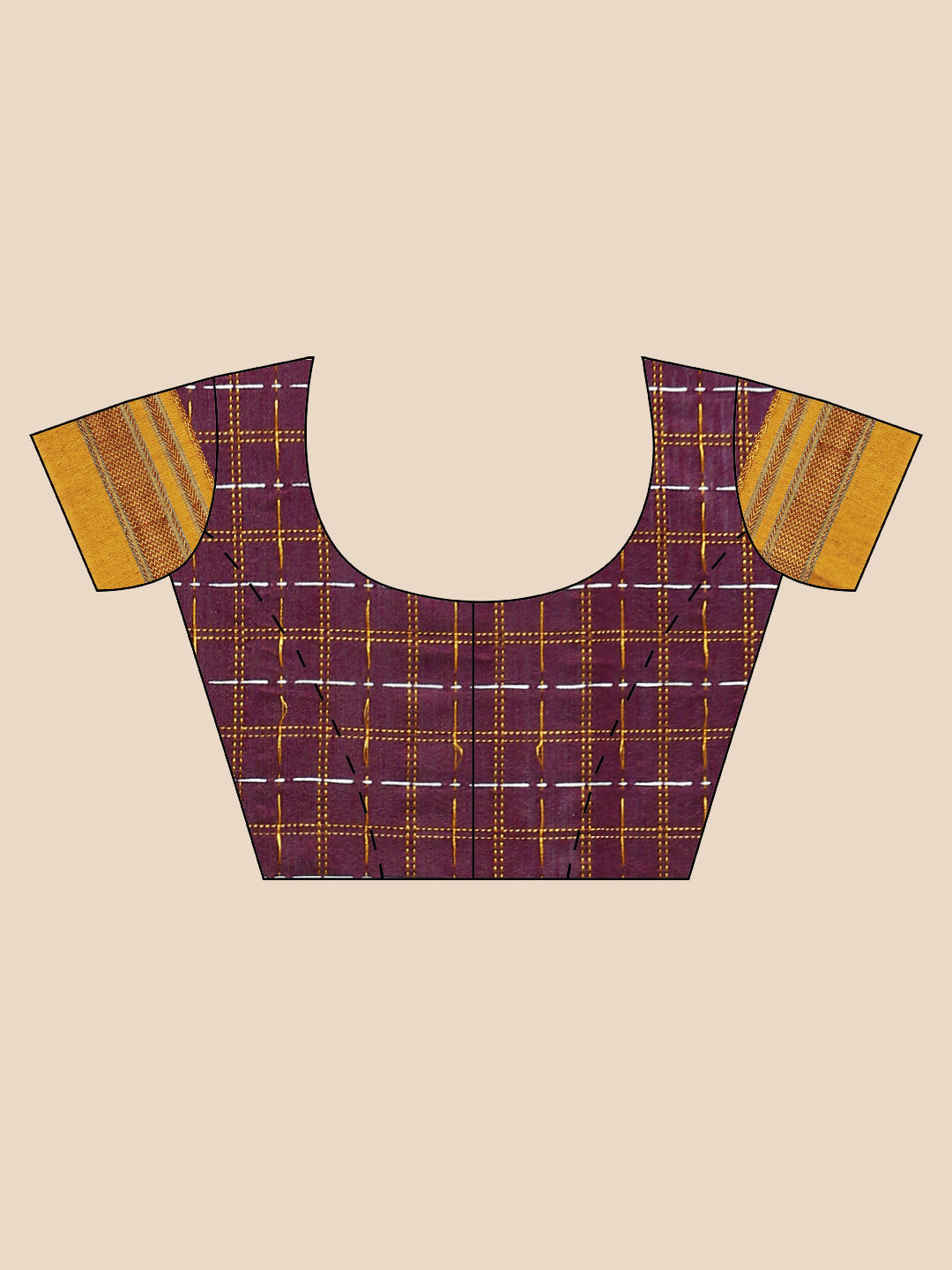 Purple Chandram Chikki Handloom Saree