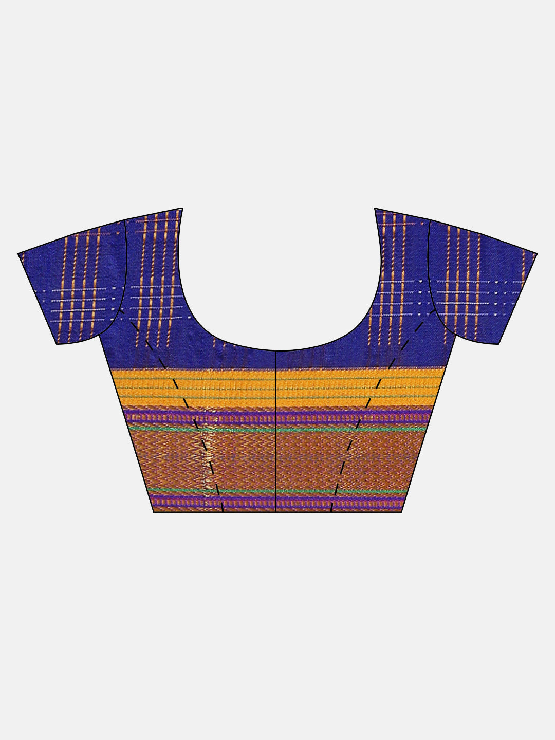 Royal Blue Ilkal Handloom Saree