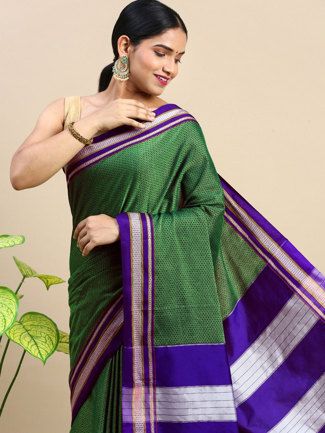 Green Khun Saree