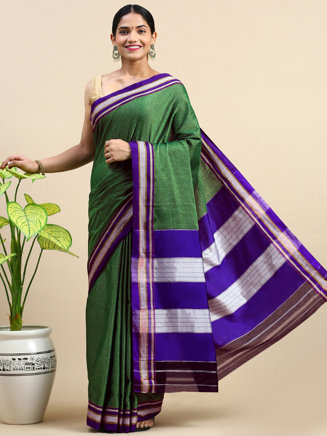 Green Khun Saree