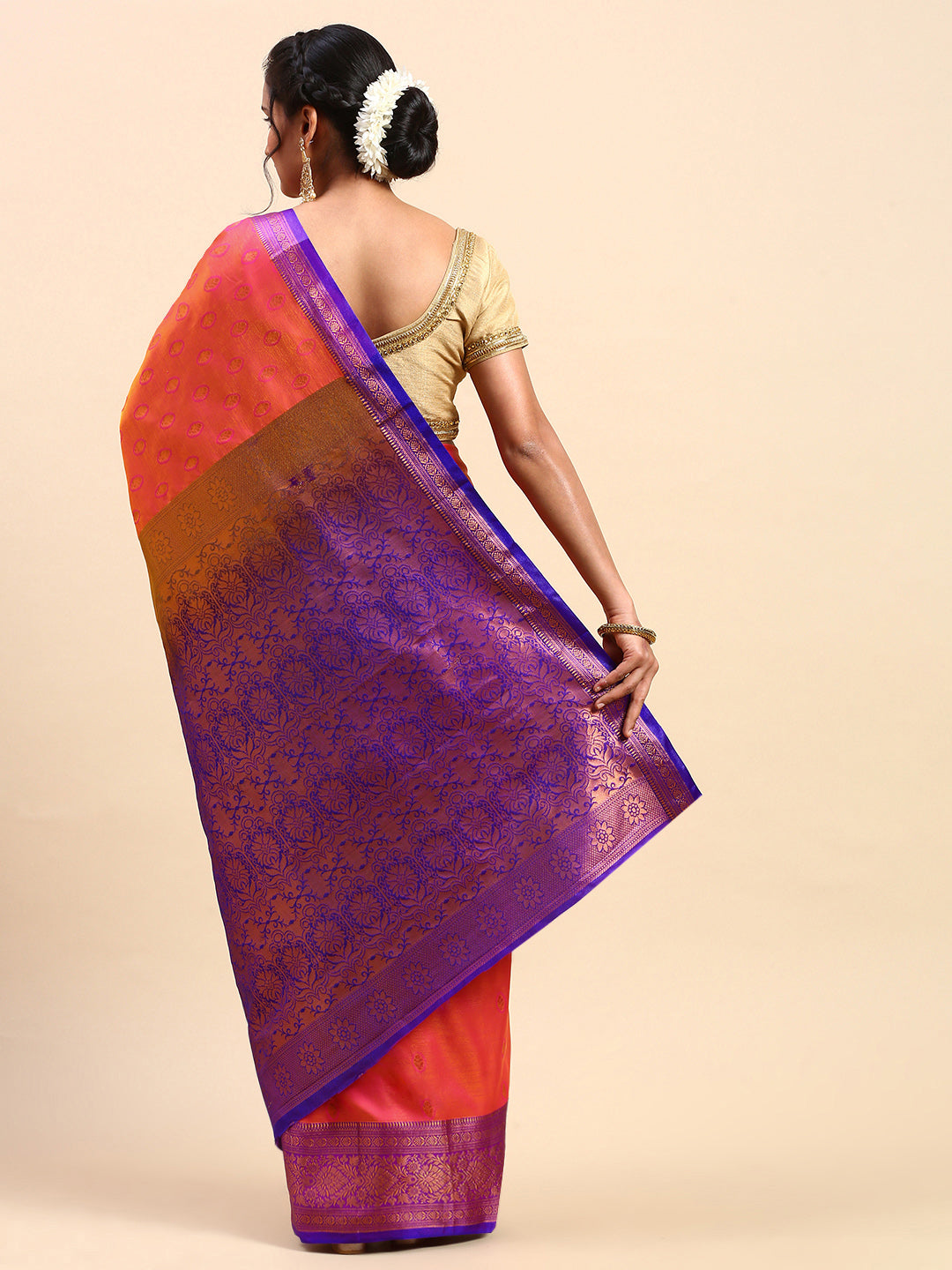 Traditional & Royal Kanchipuram Silk Butta Work Saree