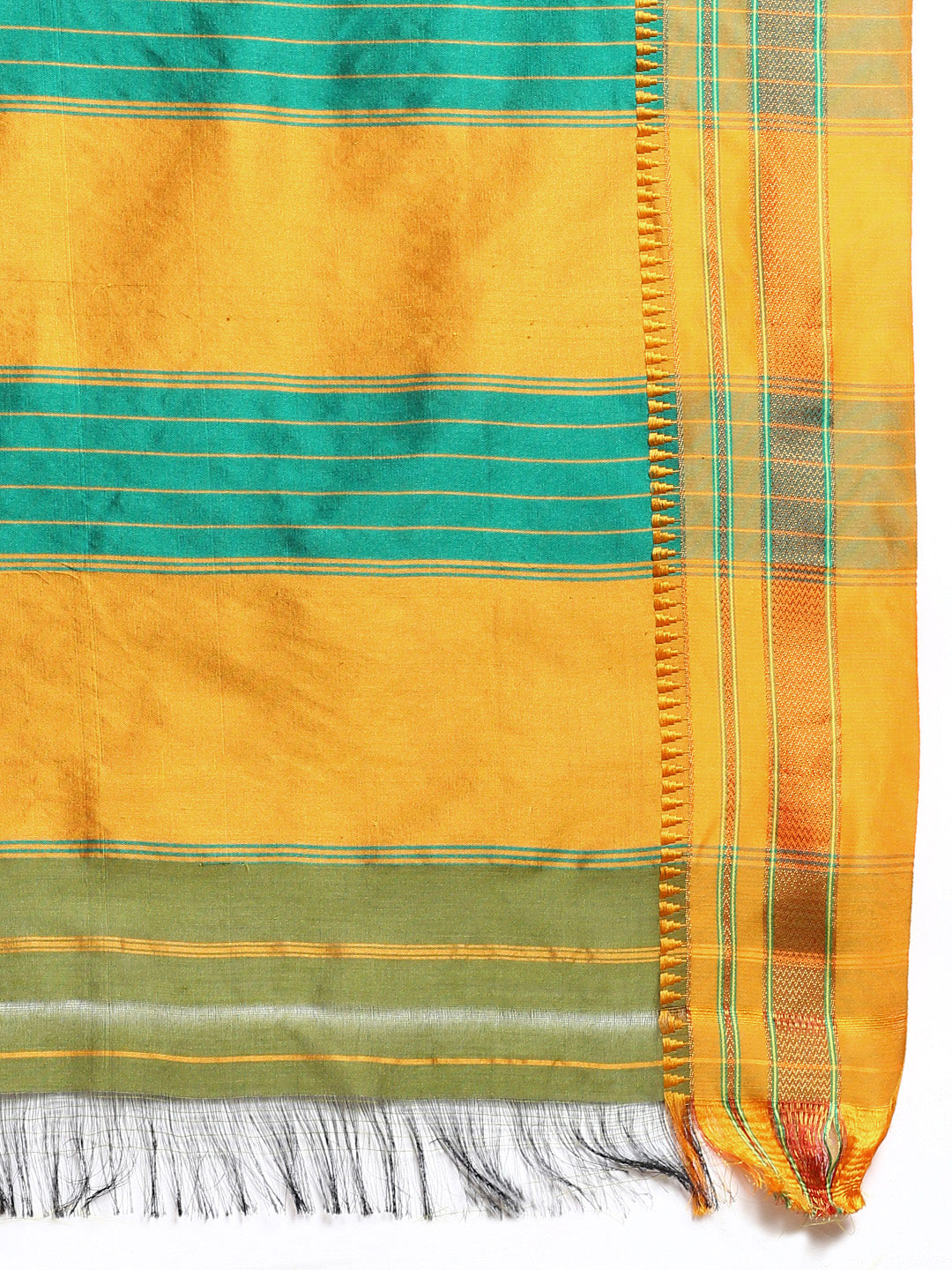 Mehndi Green Ilkal Handloom Saree
