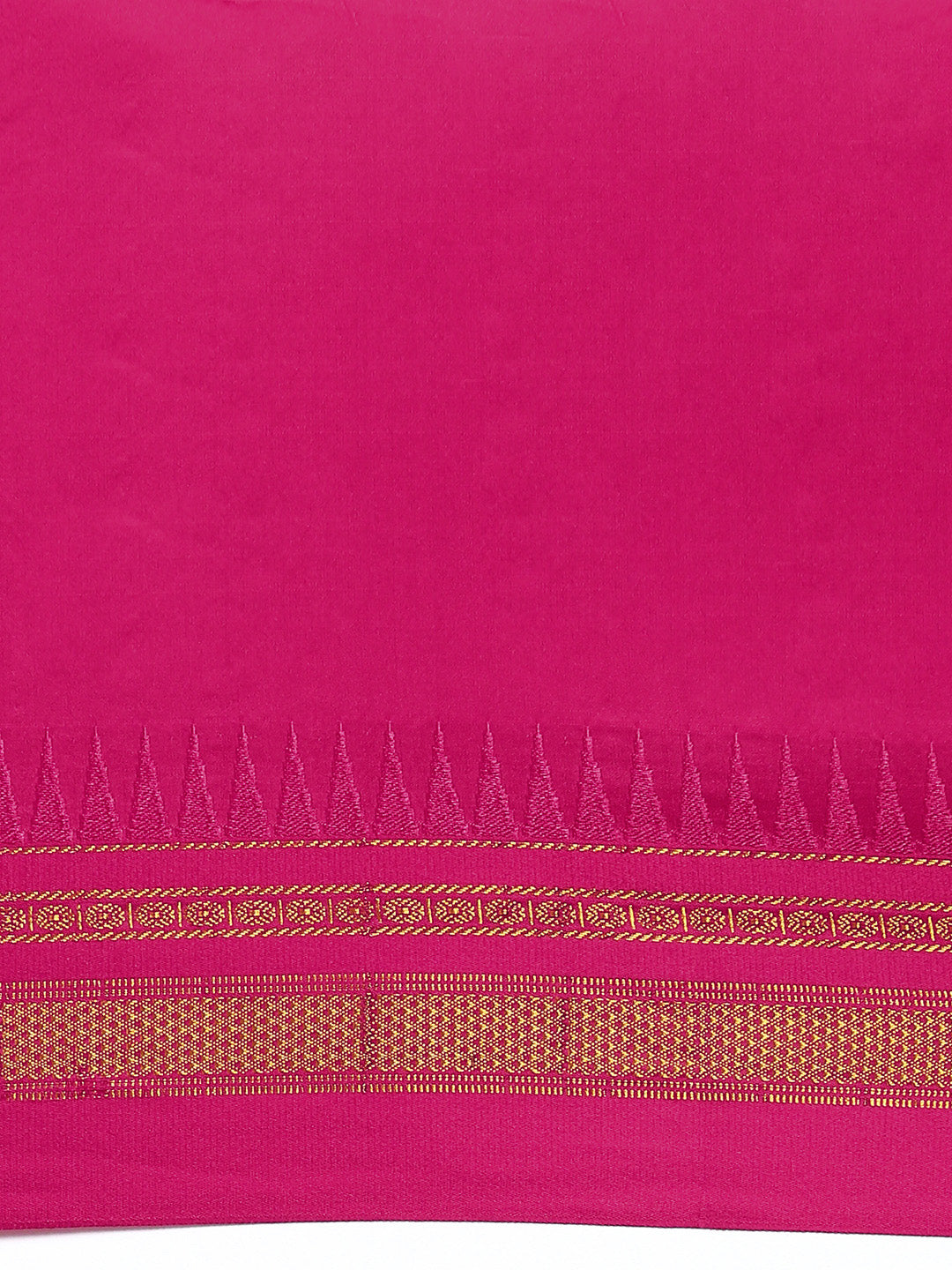 Thane Warp Check Saree with Top Pallu