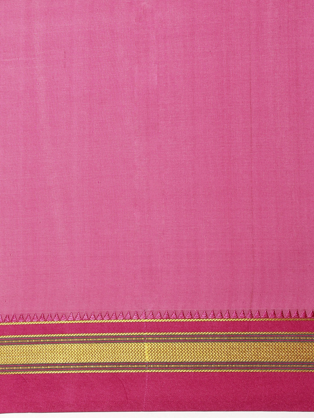 Lemon Yellow Cotton Saree With Karnataka Kasuti Work And Silk Border